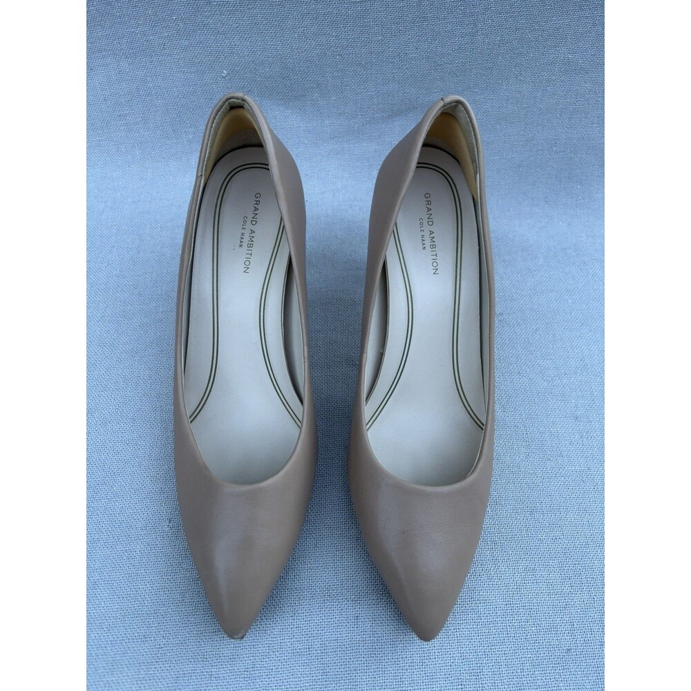 Cole Haan Women's Grand Ambition 3in Pump Amphora Leather/Tonal Outsole Size 8.5
